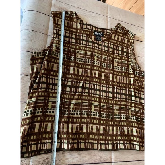 NY&CO sleeveless top size large printed - Picture 6 of 6